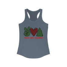 Load image into Gallery viewer, Peace Love Christmas - Women's Ideal Racerback Tank