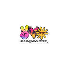 Load image into Gallery viewer, Peace Love Summer 7 - Bubble-free stickers