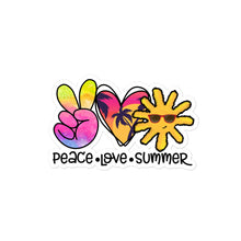Load image into Gallery viewer, Peace Love Summer 7 - Bubble-free stickers