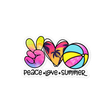 Load image into Gallery viewer, Peace Love Summer 5 - Bubble-free stickers