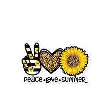 Load image into Gallery viewer, Peace Love Summer 2 - Bubble-free stickers