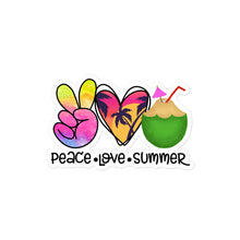 Load image into Gallery viewer, Peace Love Summer 1 - Bubble-free stickers