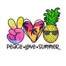 Load image into Gallery viewer, Peace Love Summer 9 - Bubble-free stickers