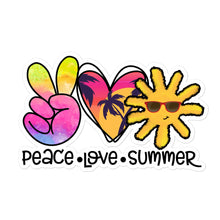 Load image into Gallery viewer, Peace Love Summer 7 - Bubble-free stickers