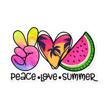 Load image into Gallery viewer, Peace Love Summer 6 - Bubble-free stickers