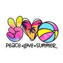 Load image into Gallery viewer, Peace Love Summer 5 - Bubble-free stickers