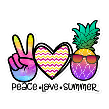 Load image into Gallery viewer, Peace love summer 4 - Bubble-free stickers