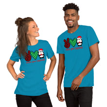 Load image into Gallery viewer, Peace Love Christmas 1 - Short-Sleeve Unisex T-Shirt