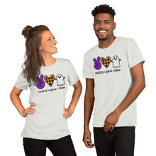 Load image into Gallery viewer, Peace Love Boo - Short-Sleeve Unisex T-Shirt
