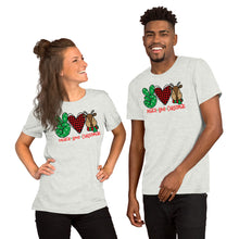 Load image into Gallery viewer, Peace Love Christmas 2 - Short-Sleeve Unisex T-Shirt