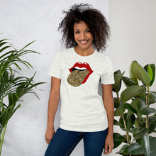Load image into Gallery viewer, Red Lips and Leopard Tongue - Short-Sleeve Unisex T-Shirt