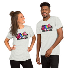 Load image into Gallery viewer, Peace Love Skate - Short-Sleeve Unisex T-Shirt