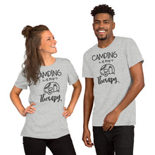 Load image into Gallery viewer, Camping is my Therapy Short-Sleeve Unisex T-Shirt
