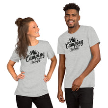 Load image into Gallery viewer, Camping is my Therapy - Short-Sleeve Unisex T-Shirt