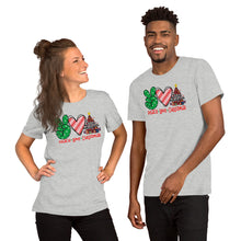 Load image into Gallery viewer, Peace Love Christmas 4 - Short-Sleeve Unisex T-Shirt