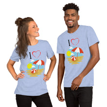Load image into Gallery viewer, I Heart The Beach 2 Short-Sleeve Unisex T-Shirt