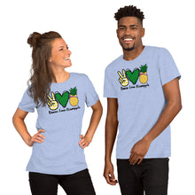 Load image into Gallery viewer, Peace Love Pineapple - Short-Sleeve Unisex T-Shirt