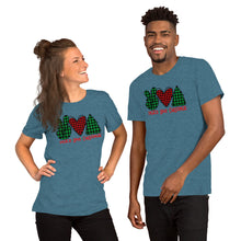 Load image into Gallery viewer, Peace Love Christmas 8 - Short-Sleeve Unisex T-Shirt