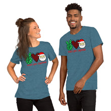 Load image into Gallery viewer, Peace Love Christmas 3 - Short-Sleeve Unisex T-Shirt