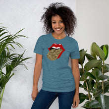 Load image into Gallery viewer, Red Lips and Leopard Tongue - Short-Sleeve Unisex T-Shirt