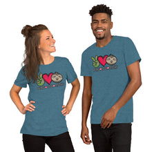 Load image into Gallery viewer, Peace Love Sloths - Short-Sleeve Unisex T-Shirt