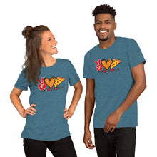 Load image into Gallery viewer, Peace Love Pizza - Short-Sleeve Unisex T-Shirt