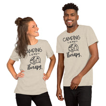 Load image into Gallery viewer, Camping is my Therapy Short-Sleeve Unisex T-Shirt