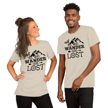 Load image into Gallery viewer, Not all who wander are lost Short-Sleeve Unisex T-Shirt