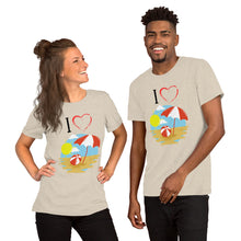 Load image into Gallery viewer, I Heart The Beach 2 Short-Sleeve Unisex T-Shirt