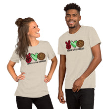Load image into Gallery viewer, Peace Love Cookies - Short-Sleeve Unisex T-Shirt