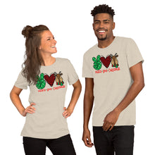 Load image into Gallery viewer, Peace Love Christmas 2 - Short-Sleeve Unisex T-Shirt