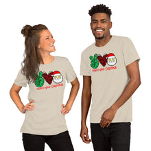 Load image into Gallery viewer, Peace Love Christmas 3 - Short-Sleeve Unisex T-Shirt