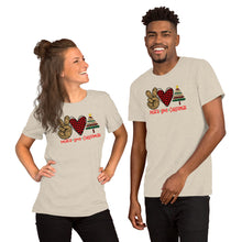 Load image into Gallery viewer, Peace love Christmas 6 - Short-Sleeve Unisex T-Shirt