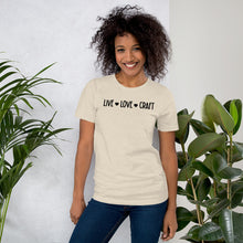 Load image into Gallery viewer, Live Love Craft - Short-Sleeve Unisex T-Shirt