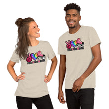 Load image into Gallery viewer, Peace Love Skate - Short-Sleeve Unisex T-Shirt