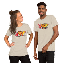 Load image into Gallery viewer, Peace Love Pizza - Short-Sleeve Unisex T-Shirt