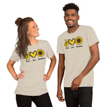 Load image into Gallery viewer, Peace Love Sunshine - Short-Sleeve Unisex T-Shirt