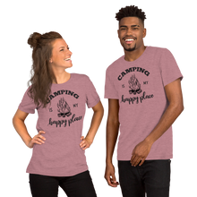 Load image into Gallery viewer, Camping is my Happy Place Short-Sleeve Unisex T-Shirt