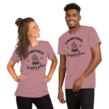 Load image into Gallery viewer, Camping is my Happy Place Short-Sleeve Unisex T-Shirt