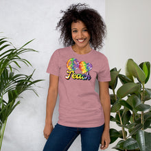 Load image into Gallery viewer, Teach - Teacher - Heart - Peace Short-Sleeve Unisex T-Shirt