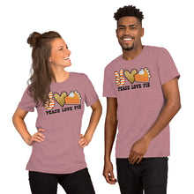Load image into Gallery viewer, Peace Love Pie - Short-Sleeve Unisex T-Shirt