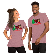 Load image into Gallery viewer, Peace Love Christmas 2 - Short-Sleeve Unisex T-Shirt