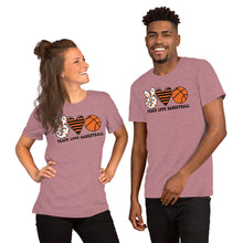 Load image into Gallery viewer, Peace Love Basketball - Short-Sleeve Unisex T-Shirt