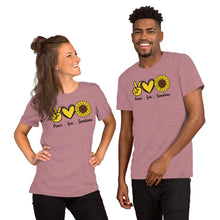 Load image into Gallery viewer, Peace Love Sunshine - Short-Sleeve Unisex T-Shirt