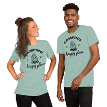 Load image into Gallery viewer, Camping is my Happy Place Short-Sleeve Unisex T-Shirt