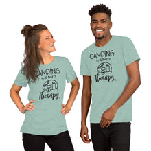 Load image into Gallery viewer, Camping is my Therapy Short-Sleeve Unisex T-Shirt