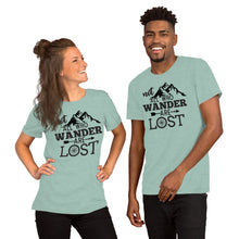 Load image into Gallery viewer, Not all who wander are lost Short-Sleeve Unisex T-Shirt
