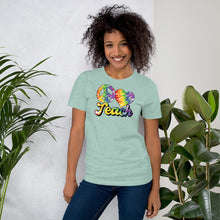 Load image into Gallery viewer, Teach - Teacher - Heart - Peace Short-Sleeve Unisex T-Shirt