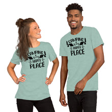 Load image into Gallery viewer, Camping is my Happy Place - Short-Sleeve Unisex T-Shirt