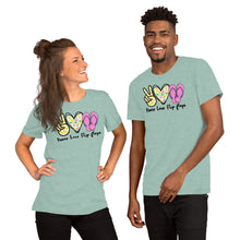Load image into Gallery viewer, Peace Love Flip Flops - Short-Sleeve Unisex T-Shirt